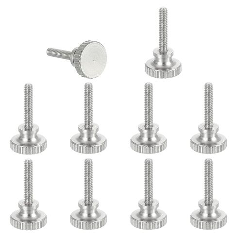 MECCANIXITY 5pcs M2 x 4mm مسامير الفرجار الورنية، 304 الفولاذ المقاوم للصدأ رأس مسطح الكتف الإبهام مسامير متري الماس مخرش رئيس البراغي قبضة المقابض اليد تشديد موقف السحابات الموضوع in Kuwait