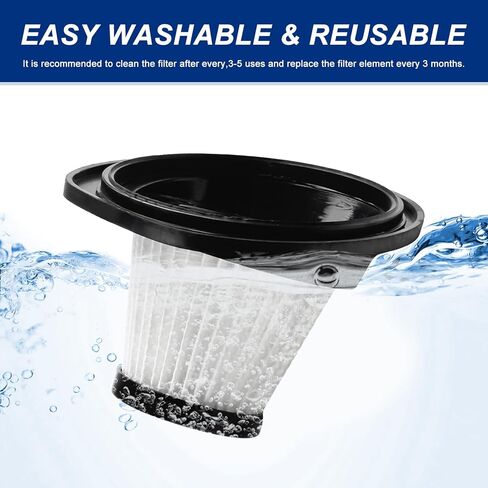 4pcs Filter Fit For VacLife VL188 VL189 Handheld Cordless Vacuum Cleaner, Reusable Washable Vacuum Filters Cartridge For VL189 VL188 Cleaner Accessories (4) in Kuwait