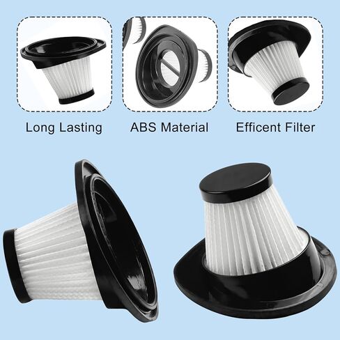 4pcs Filter Fit For VacLife VL188 VL189 Handheld Cordless Vacuum Cleaner, Reusable Washable Vacuum Filters Cartridge For VL189 VL188 Cleaner Accessories (4) in Kuwait