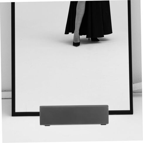 NUOBESTY Wooden Floor Mirror Stand Non-Slip Base Heavy Duty Full Length Mirror Holder for Makeup and Room Decor Adjustable Support Bracket for Stable Display in Saudi Arabia