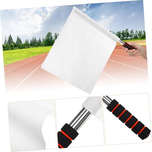 Kisangel Track and Field Referee Flag Set with Lightweight Pole and Sponge Handle for Outdoor Sports Soccer Volleyball Officials Hand Signal Flags in Saudi Arabia
