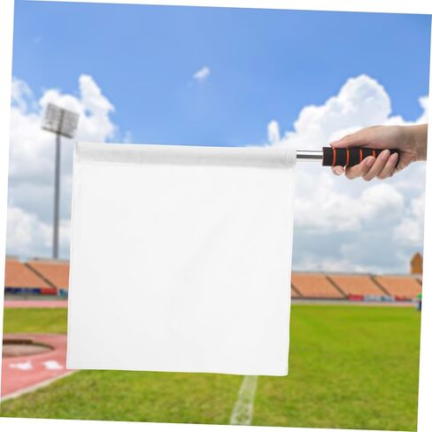 Kisangel Track and Field Referee Flag Set with Lightweight Pole and Sponge Handle for Outdoor Sports Soccer Volleyball Officials Hand Signal Flags in Saudi Arabia