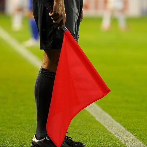 NUOBESTY 2pcs Referee Flags Handheld Signal Flags With Sponge Handle For Soccer Basketball Football Sports Competition in Saudi Arabia