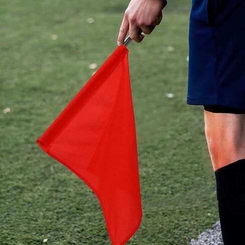 NUOBESTY 2pcs Referee Flags Handheld Signal Flags With Sponge Handle For Soccer Basketball Football Sports Competition in Saudi Arabia