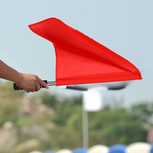 NUOBESTY 2pcs Referee Flags Handheld Signal Flags With Sponge Handle For Soccer Basketball Football Sports Competition in Saudi Arabia