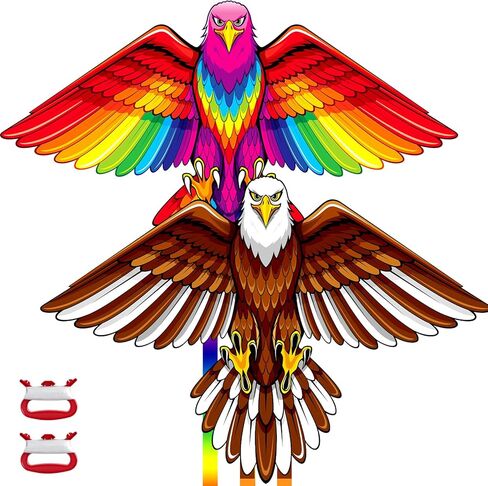 طائرة ورقية للأطفال البالغين ، و 2 حزمة الطائرات الورقية تشمل طائرة ورقية كبيرة وطائرة ورقية في إصبع المصغرة ، وسهلة الطيران الطائرات الورقية للأطفال المبتدئين ، و Petch Kite Gift Kids Kite للأعمار 4-8 8-12 in Kuwait