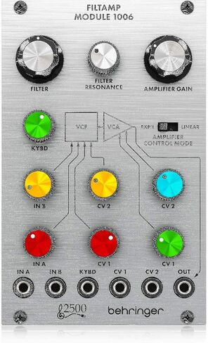 Behringer FILTAMP MODULE 1006 الأسطوري 2500 سلسلة 24 ديسيبل تمرير منخفض VCF ووحدة VCA لـ Eurorack in Saudi Arabia