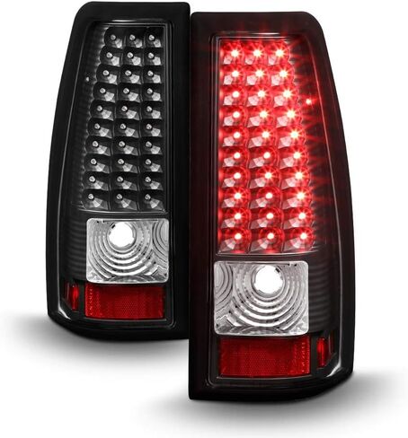 AKKON - For 99-02 Chevy Silverado 09-03 GMC Sierra Pickup Truck Red Clear G2 LED Tail Lights Brake Lamps Pair in Kuwait