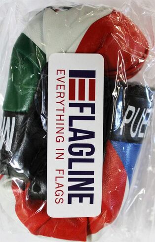 Puerto Rico and Mexico Novelty Mini Boxing Gloves with Black Snap Connection in Saudi Arabia