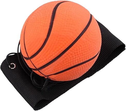Reaction Training Ball with Adjustable Wrist Strap - High-Elasticity Rubber Basketball Trainer for Agility Drills and Reflex Exercises, Elastic String Sports Equipment for Athletes in Kuwait
