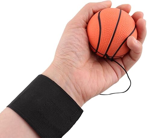 Reaction Training Ball with Adjustable Wrist Strap - High-Elasticity Rubber Basketball Trainer for Agility Drills and Reflex Exercises, Elastic String Sports Equipment for Athletes in Kuwait