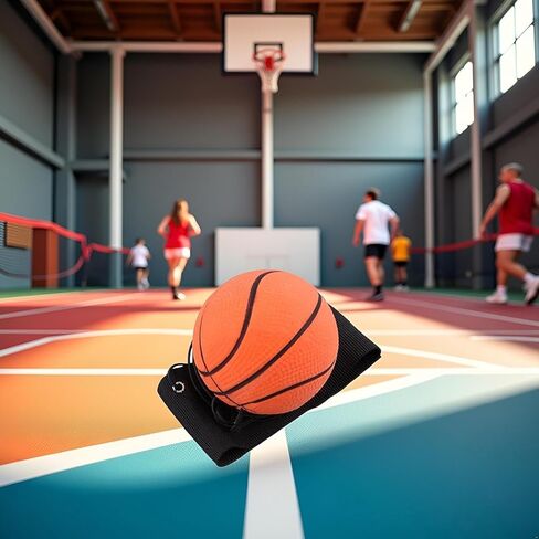 Reaction Training Ball with Adjustable Wrist Strap - High-Elasticity Rubber Basketball Trainer for Agility Drills and Reflex Exercises, Elastic String Sports Equipment for Athletes in Kuwait