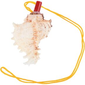 Milisten Natural Conch Shell Whistle 3.74 Inch Handmade Sea Shell Horn for Musical Performance Outdoor Activities Beach Theme Party Wedding Decor in Kuwait