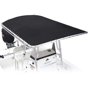 قطعة قماش بديلة على شكل حرف T لقارب وحدة التحكم المركزية، قطعة قماش مقاومة للماء على شكل حرف T، أكسفورد عالي التحمل 900D مع رباط ومنظم، أسود (82 بوصة × 58 بوصة) in Kuwait