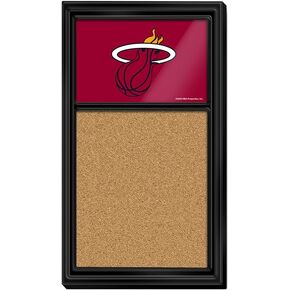 The Fan-Brand NBA Miami Heat: Cork Note Board- Sports Decor for Home, Game Room, Fan Cave & Garage - USA Made in Kuwait