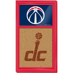 The Fan-Brand NBA Washington Wizards: Dual Logo - Cork Note Board- Sports Decor for Home, Game Room, Fan Cave & Garage - USA Made in Kuwait