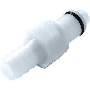 Set of 3 Colder PLC22004 Acetal Tube Fitting, Insert, Straight Thru, In-Line, 1/4" Insert x 1/4"Barb in Saudi Arabia