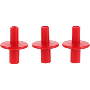 3 قطعة أكمام صنج بلاستيكية حمراء مزدوجة الأطراف ملحقات عالمية عالية القبعة أكمام حامية طبل أجزاء الأجهزة للمدرجات والتركيبات in Kuwait
