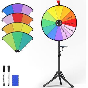 عجلة دوارة مقاس 20 بوصة، عالية التحمل وقابلة للتعديل بارتفاع 55 بوصة - 61 بوصة للجوائز، عجلة دوارة ذات 12 فتحة مع حامل للكرنفال، وألعاب الحفلات، والمعارض التجارية، ولعبة الغزل in Kuwait