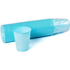 200 Disposable 5 Ounce Plastic Cups for Drinking, Rinse Mouthwash for Dental, Ribbed Design (Blue) in Kuwait