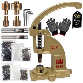 DK98 Upgraded Large Grommet Tool Kit (5/8 "and 13/16").Grommet kit and grommet tool 600pcs for Fabric tarps Curtains Paper Leather and Canvas (15mm and 20mm) in Kuwait