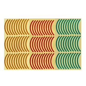 MEASUREMAN Pressure Gauge Label Stickers 90 PCS, Red Green Yellow, Adhesive Safety Decals, Industrial Pressure Range Identification in Kuwait