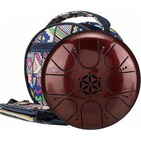 Rain Drum for Outside Garden, Steel Tongue Drum with Carry Bag, 5 Inch 8 Note Handpan Tank Drum Kit, C Major, Blue in Saudi Arabia