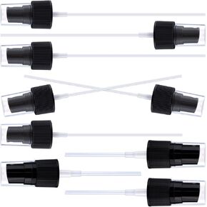 9 Pcs Spray Tops for Bottles, 3 Sizes Spray Bottle Top, Spray Nozzle for Bottles, Spray Bottle Nozzle for Essential Oil, Cleaning Solutions - Black (18/410, 20/410, 24/410) in Kuwait