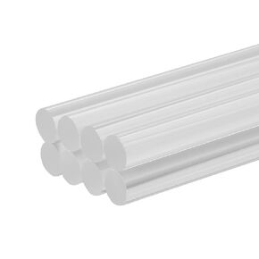 8 Pieces Clear Acrylic Dowel Rods, 5/16" Diameter 12 Inch Acrylic Sticks, Plastic Rods for DIY Crafts Cake Topper Sticks Plant Stake Curtain Pulls - 8 mm x 305 mm in Kuwait