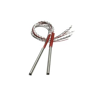 2pcs 304 Stainless Steel Heater 6mm x 190/220mm 220V 360W-410W with Built-in K Thermocouple for Molding Applications(110V,380W 6x200mm) in Kuwait
