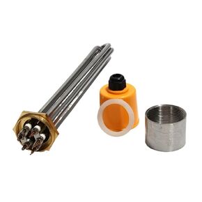 DN32 Tri-Clamp Water Heater Element - 1¼" BSP Thread, 3-12KW, 220V/380V for Solar Water Tanks(Only Heater,220V-12KW 355mmL) in Kuwait