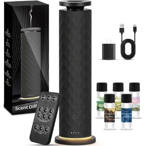 ناشر رائحة الفندق، ناشر رائحة بدون ماء للمنزل، تشغيل هادئ، مناسب لغرف المعيشة والمكاتب والفنادق، يحتوي على خمسة زيوت عطرية عطرية in Kuwait