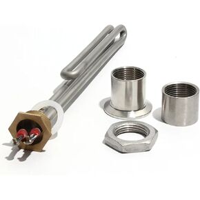 Stainless Steel Water Booster Heater 1" DN25 110V-380V 1-6KW for Efficient Water Heating(Only heater,380V-4KW 260mmL) in Kuwait