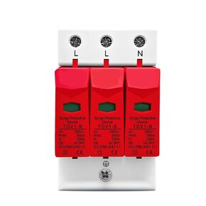 AC SPD 3P 30kA~60kA B ~385VAC House Surge Protector Protective Low-Voltage Arrester Device in Saudi Arabia