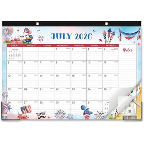 التقويم المكتبي 2025-2026-تقويم مكتب شهري كبير ، يوليو 2025-ديسمبر 2026 ، 22 "× 17" ، تقويم مكتب المكتب 18 شهرًا ، كتلة محددة ، قائمة وملاحظات ، تمزق ، أفضل مكتب/جدار تقويم-رخام رائع in Kuwait