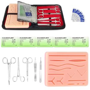 Suture Practice Kit for Students – 21-Piece Reusable Training Kit with Practice Pads in Kuwait