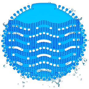 10 PCS Urinal Screen Deodorizer, 3D Wave Anti-Splash Urinal Cakes Guards Odor Protection Mats, 30 Day Long-Lasting Ocean Scented Fresh Pads for Men's Toilets in Bathroom Office Schools Hotels in Kuwait