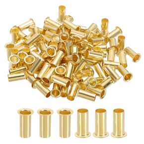 PATIKIL 3/8" Brass Compression Fittings,100Pcs Compression Insert Tube Fitting for Connecting Air, Fuel, Water, Oil and Inert Gases Lines in Kuwait