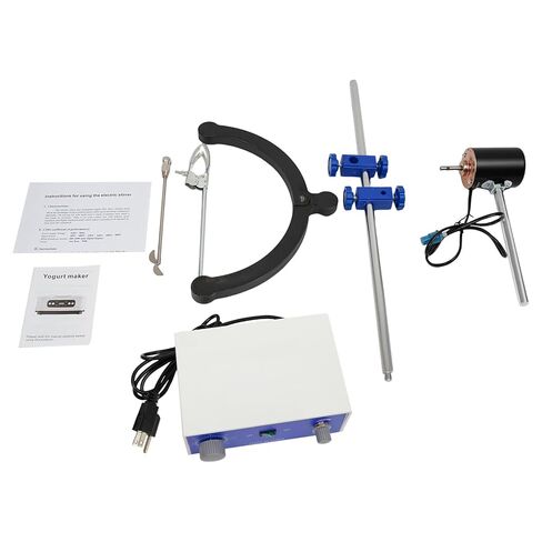 محرك كهربائي علوي، 100 وات 2800 دورة في الدقيقة، محرك كهربائي، سرعة قابلة للتعديل وحجم 2.64 جالون، خلاط محرك علوي للاستخدام المختبري والصناعي in Kuwait