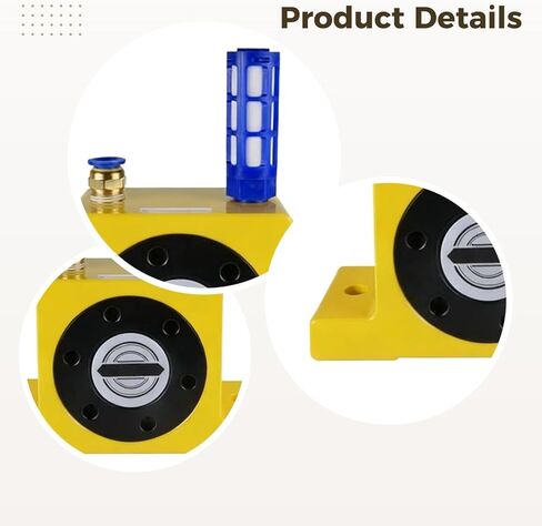 Gt-16 هزاز توربيني هوائي، قوة 130-1150N قابلة للتعديل، هيكل من سبائك الألومنيوم، صامت للقادوس، طاولة هزازة in Saudi Arabia