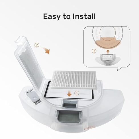 HEPA Filters Compatible with Verefa V60M / V60 Pro / V60M Pro / V60M Lite / L20M / L20M Plus & Sysperl Climee/Tropicoo Vacuum Cleaning Robot (2Pack) in Saudi Arabia