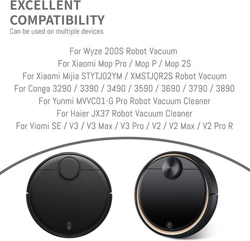 بطارية 6800 مللي أمبير في الساعة لـ Xiaomi Mop Pro/Mop P/Mop 2S، لـ Xiaomi STYTJ02YM INR18650 MH1-4S1P-SC، لـ Conga 3290 3390 3490 3590، لـ Yunmi MVVC01-G Pro، لـ Haier JX37، متوافقة مع مكنسة Wyze Robot Vacuum in Saudi Arabia