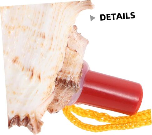 Milisten Natural Conch Shell Whistle 3.74 Inch Handmade Sea Shell Horn for Musical Performance Outdoor Activities Beach Theme Party Wedding Decor in Kuwait