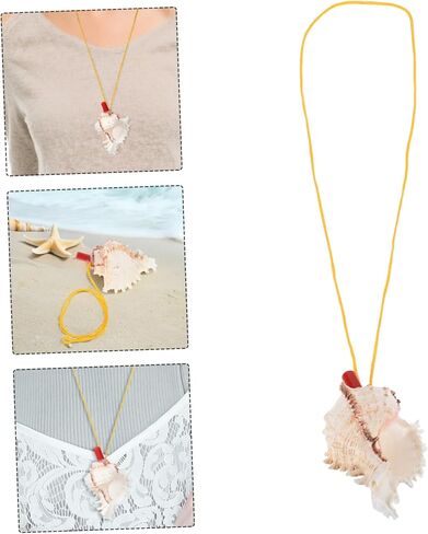 Milisten Natural Conch Shell Whistle 3.74 Inch Handmade Sea Shell Horn for Musical Performance Outdoor Activities Beach Theme Party Wedding Decor in Kuwait