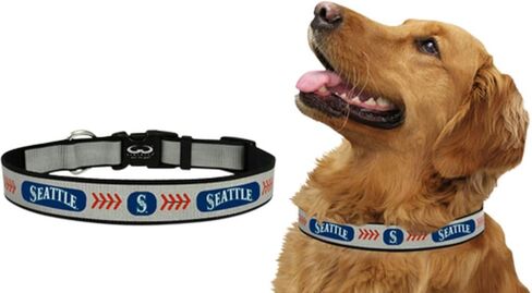 MLB Seattle Mariners Baseball Pet Collar, Toy, Reflective in Kuwait