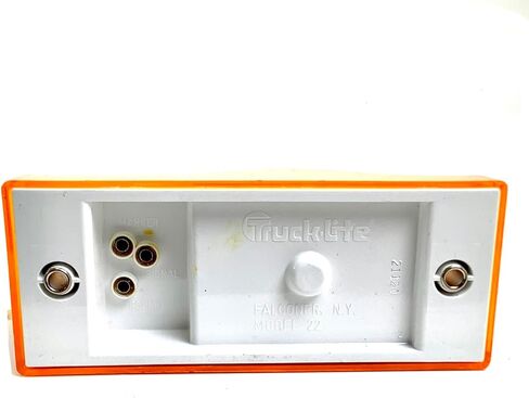 22 Series, Incandescent, Yellow Rectangular, 1 Bulb, Side Turn Signal, 2 Screw, Pl-3, 12V, Bulk in Saudi Arabia