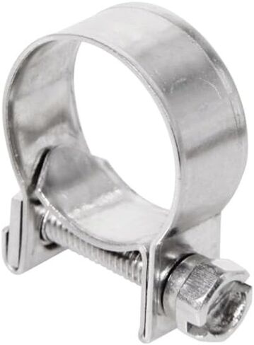 5Pcs Adjustable Stainless Steel Hose Clamp Set - Durable Pipe Fasteners for Ducting, Water Pipes, and Hoses (7mm-16mm)(10-12mm) in Saudi Arabia