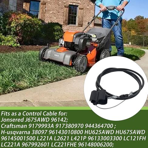 583547901 Engine Zone Control Cable Fits Hus-qvarna HU 625AWD Poula 44761 Jonsered J675AWD Craftsman 9179993A REDMAX CWP21 Replaces 532440385 440385 in Kuwait