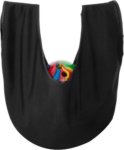 Bowling Ball Polisher Bag, Microfiber Bowling Seesaw Bag for Bowlers Washable Carrier Ball Cleaner Holder Bags Large Bowlings Shammy Seesaw, Black in Saudi Arabia