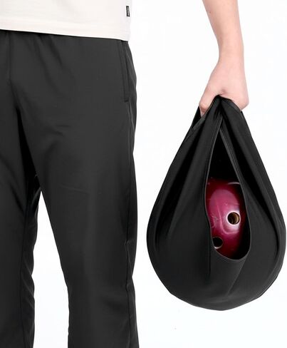 Bowling Ball Polisher Bag, Microfiber Bowling Seesaw Bag for Bowlers Washable Carrier Ball Cleaner Holder Bags Large Bowlings Shammy Seesaw, Black in Saudi Arabia
